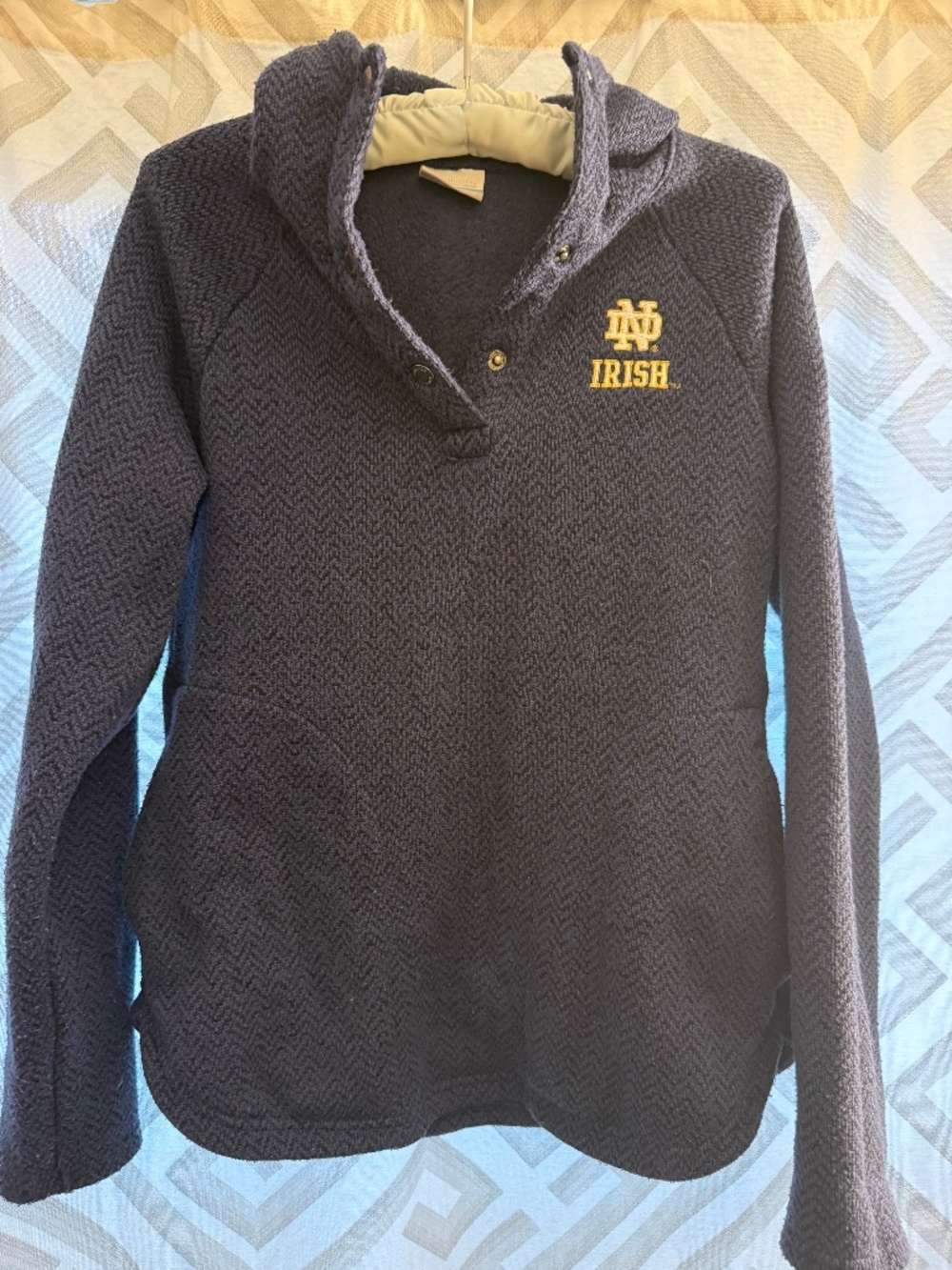 Women’s Columbia Notre dame quarter button hoodie